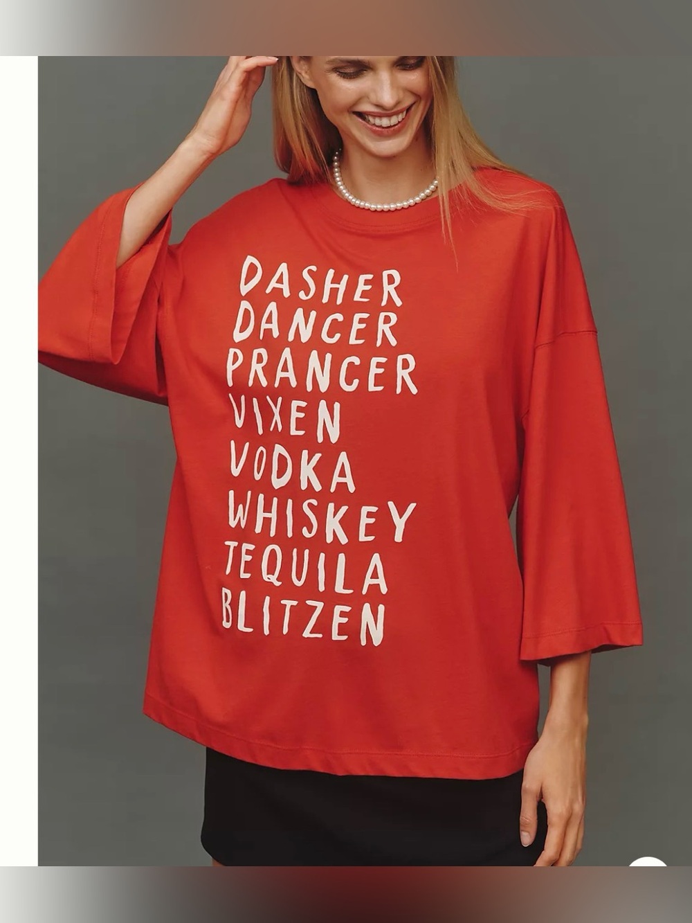 Anthropologie Maeve x Daniela Burkhout slouchy graphic tee